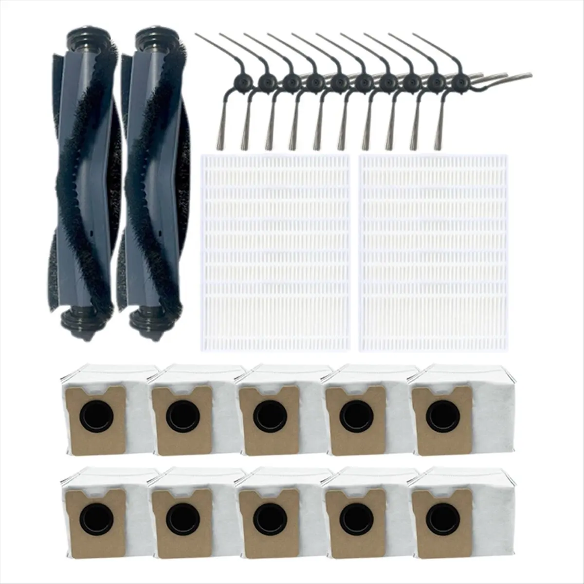 【BRAND NEW】For C10 Robot Vacuum Cleaner Spare Parts Main Brush Side Brush Hepa Filter Large Capacity Dust Bag Replacement Part