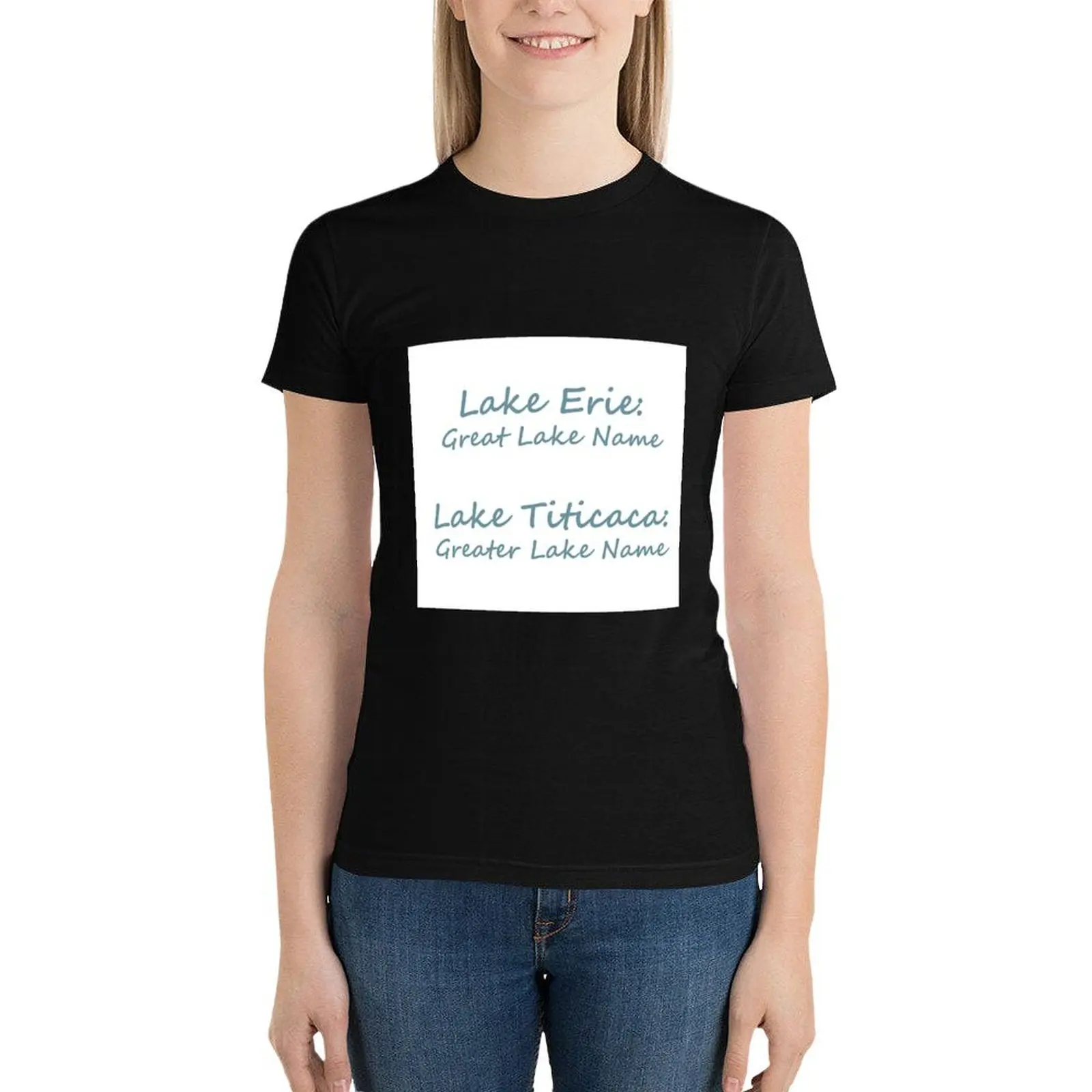 

Great Lakes T-Shirt Short sleeve tee female Women tops