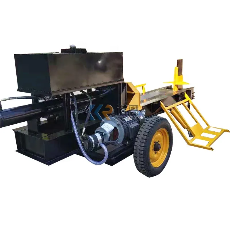 Diesel Powered Hydraulic Wood Splitting Machine Larger Wooden Cutting Broken Machines with Lift Knife