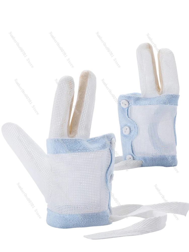 Anti eating Hand Artifact Thumb Baby Anti scratching Face Infant Gloves Thin and Breathable Children's Ring and Hand Correction