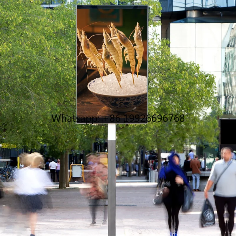 High-definition Full Color Outdoor Waterproof LED Advertising Street Pole Billboard with 3-year Warranty