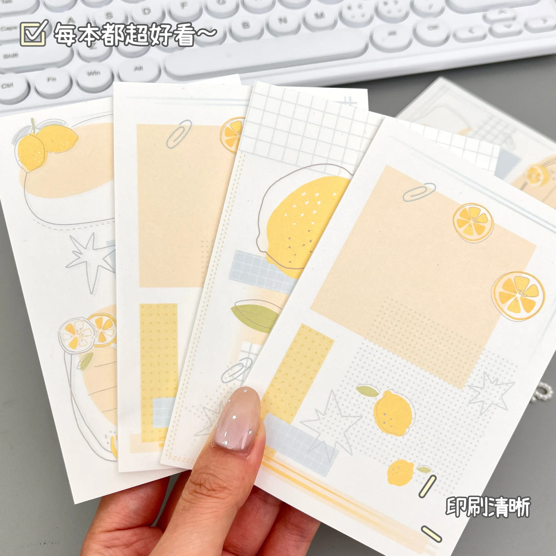 Late Summer Fragrant Lemon Post-it Notes Cute Cartoon Student Notepad Sticky Note Book Can Be Torn To Leave Hand Account Message