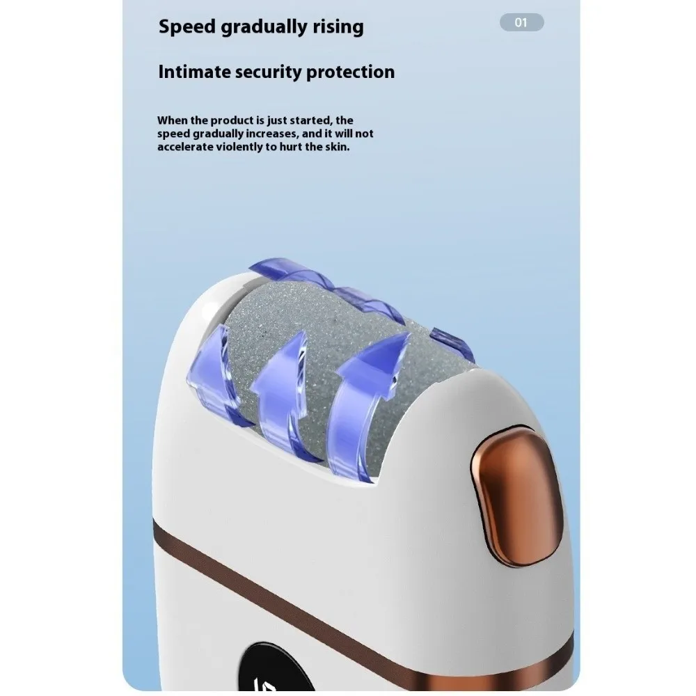 شاشة ديجيتال مطحنة القدم الكهربائية ملف القدم قابلة للشحن مزيل القدم أدوات باديكير قدم آمنة الغسيل تمزق الجلد المتقلب #2