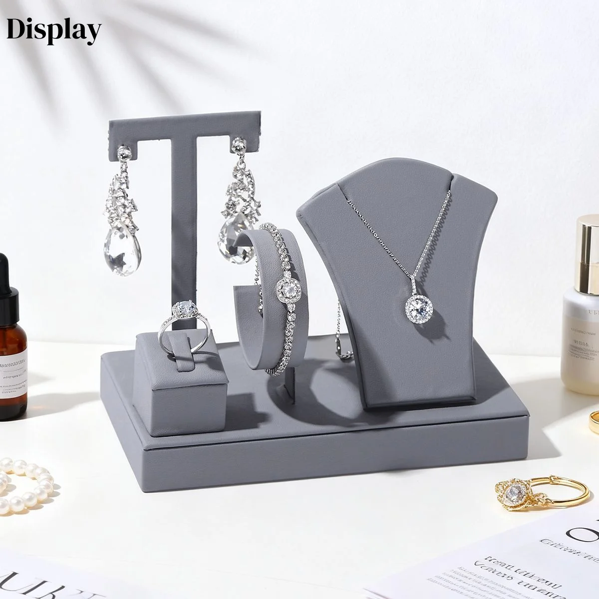 

New Arrival set Necklace Display Storage Rack Tray Jewelry Exhibition Ear Bracelet Ring Other Accessories Display
