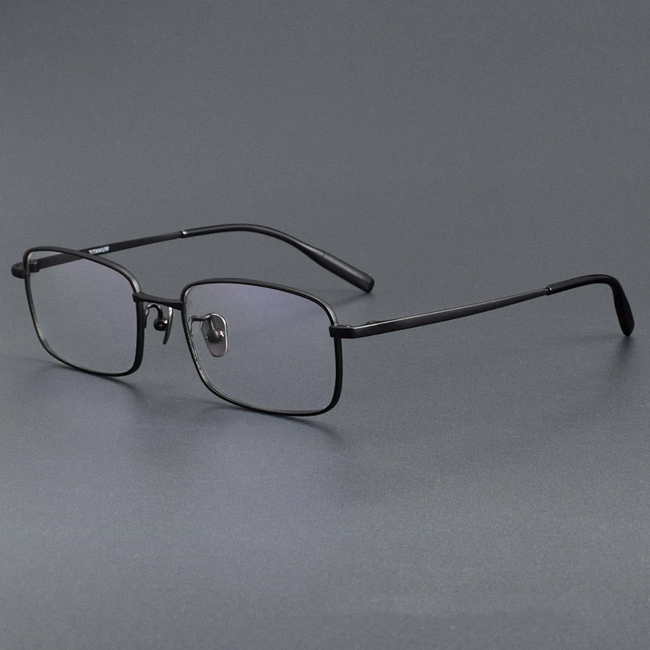 Male Classic Small Rectangle Pure Titanium Myopia Glasses Frame Business Men Ultra- Light Simple Square Optical Spectacles