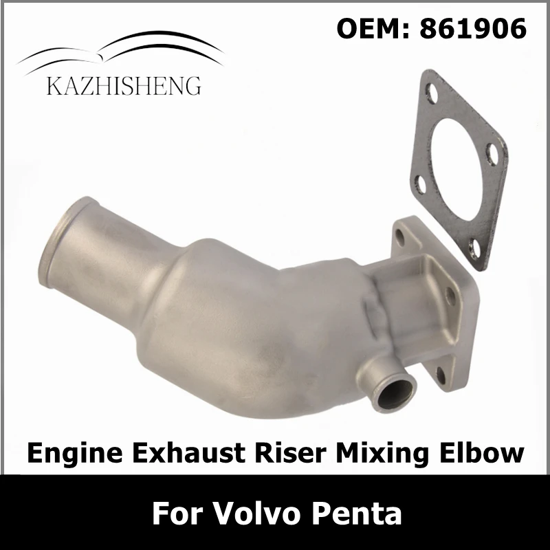 861906 Engine Exhaust Riser Mixing Elbow 21190094 for Volvo Penta D1 D2 MD2010 MD2020 MD2030 MD2040