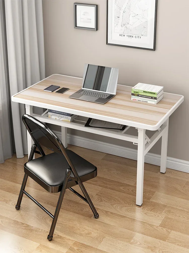 Foldable office meeting computer desk Simple home bedroom Nail art training table