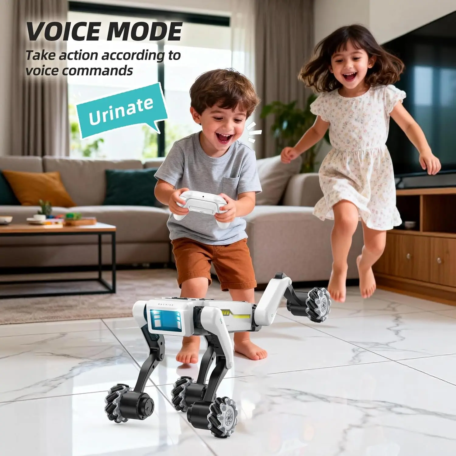 Cão robô inteligente elétrico rc com clipe e atirar multifuncional rc mecânico cão voz programável move robô inteligente biônico