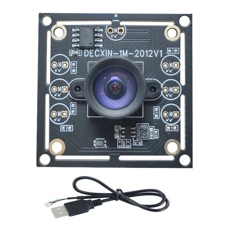 B03B-5PCS 100 Degree Camera Module 1MP OV9732 1280X720 30Fps USB Camera Module Drive Free For Winxp/7/8/10 With 60Cm Cable