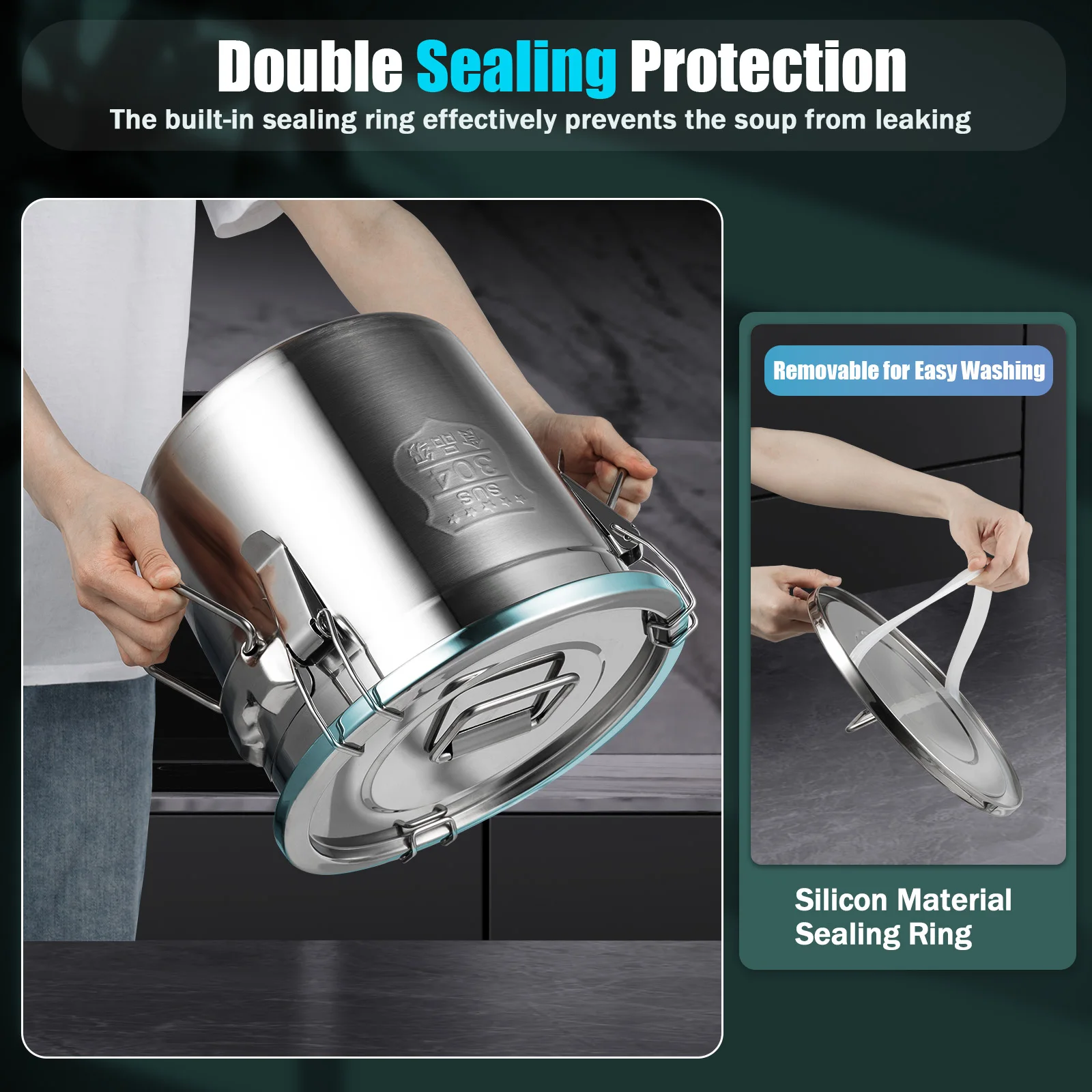 

Ведро для хранения из нержавеющей стали 12 л/405 унций, металлическое ведро, контейнер для хранения продуктов для хранения различных сухих/влажных предметов