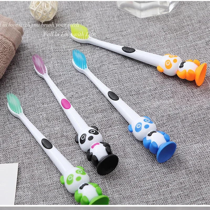 1 Pc Cartoon Panda Newborn Soft Bristle Toothbrush Baby Kid Training Toothbrush Teeth Health Care for 3-12Y Children Accessories