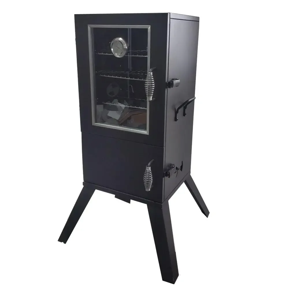 Custom Charcoal Vertical Bbq Barbecue Grills Indoor Or Outdoor Vertical Smoker BBQ Griller With Adjustable Cooking Grid