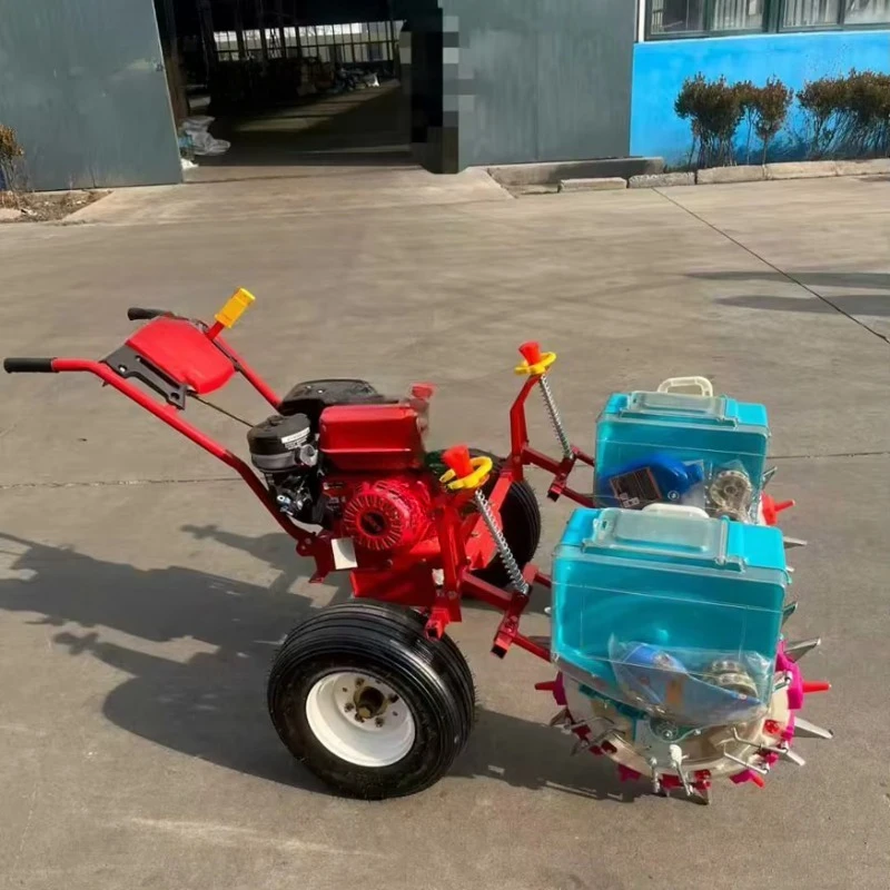 Agricultural Small Corn Seeder Hand Push Precision Planter Engine High Productivity Dry Land Soybean Seeding Machine