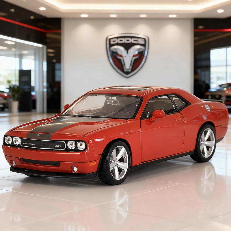

Maisto 1:24 Dodge Challenger SRT8 2008, легкосплавный автомобиль, литье под давлением и игрушечный транспорт, модель автомобиля, миниатюрная масштабная модель автомобиля для детей