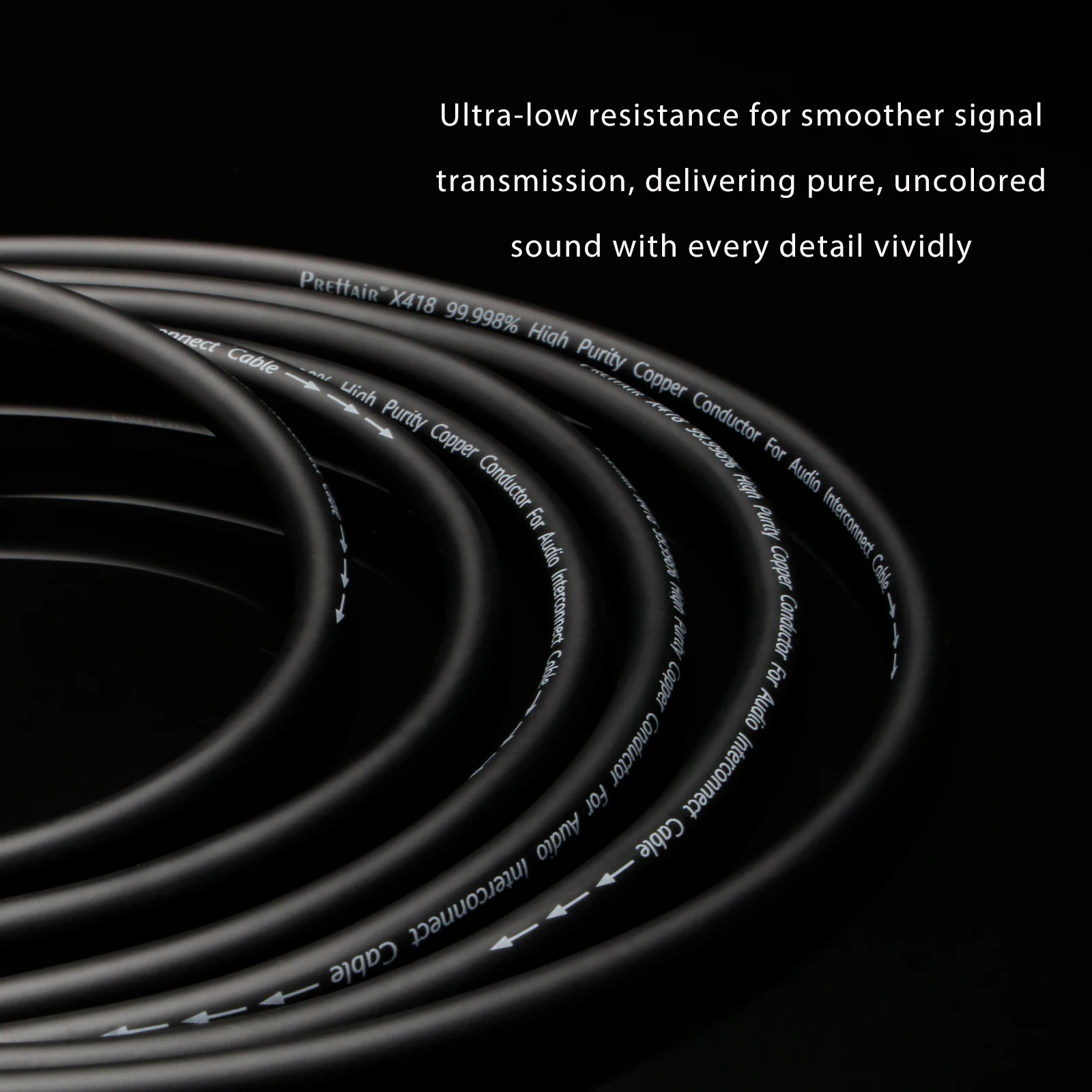 Hi-end RCA Cable With Gold /Rhodium Plated RCA Connector Audio Extension Cord independent shielding