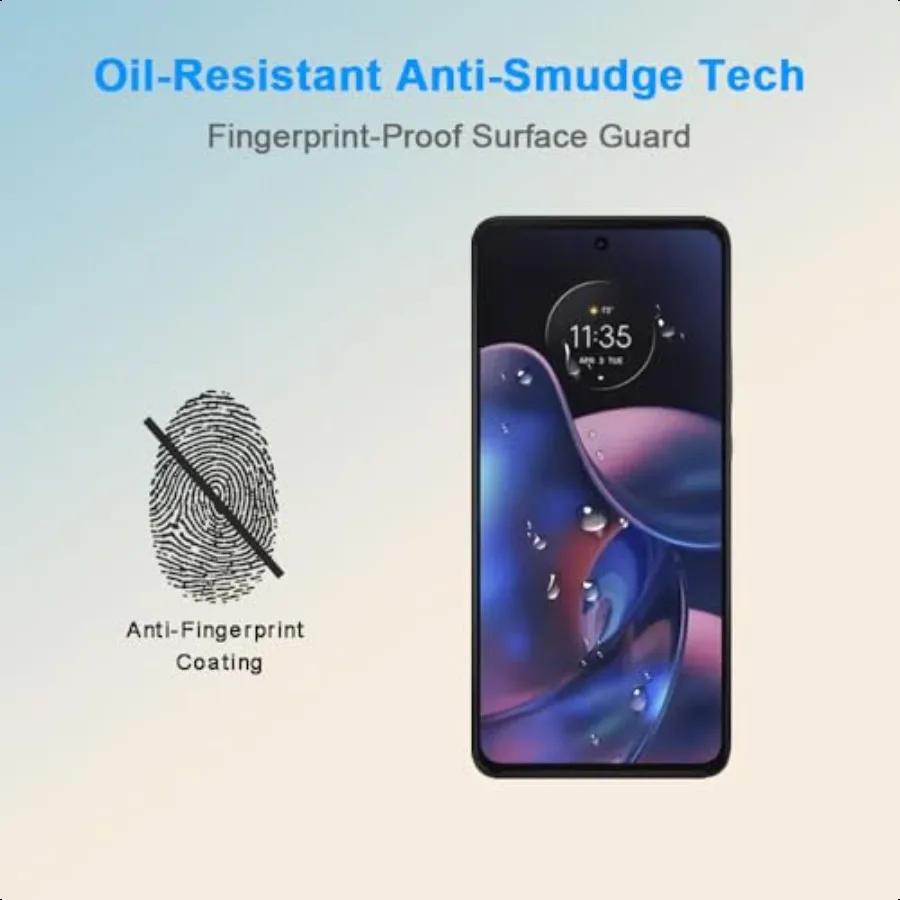 Защитная пленка для экрана Motorola Moto Edge 2022, цельная защитная пленка из закаленного стекла HD 9H Hardn, противоскользящий чехол Frien