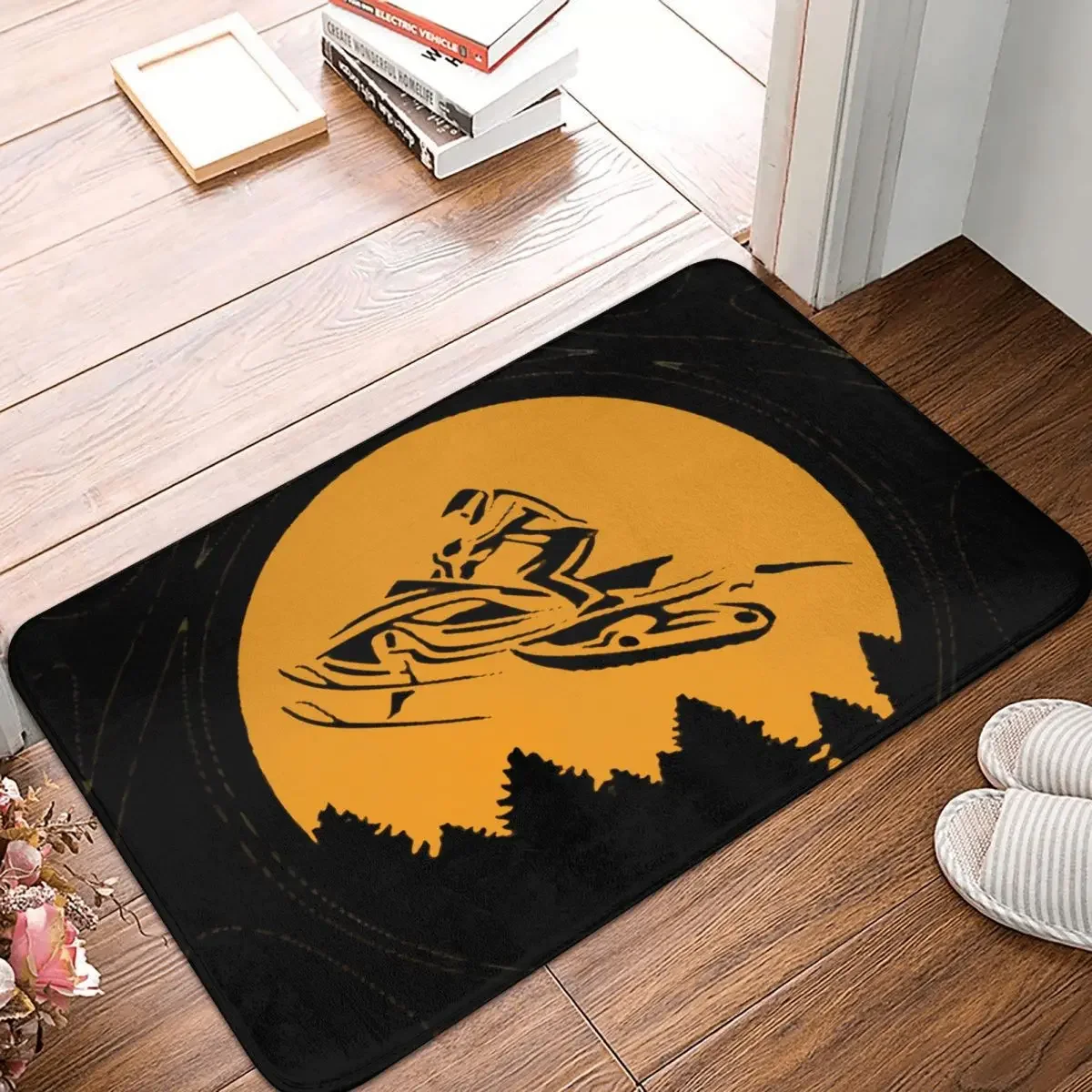 Meme Bathroom Mat Snowmobile Rug Home Doormat Living Room Carpet Decoration