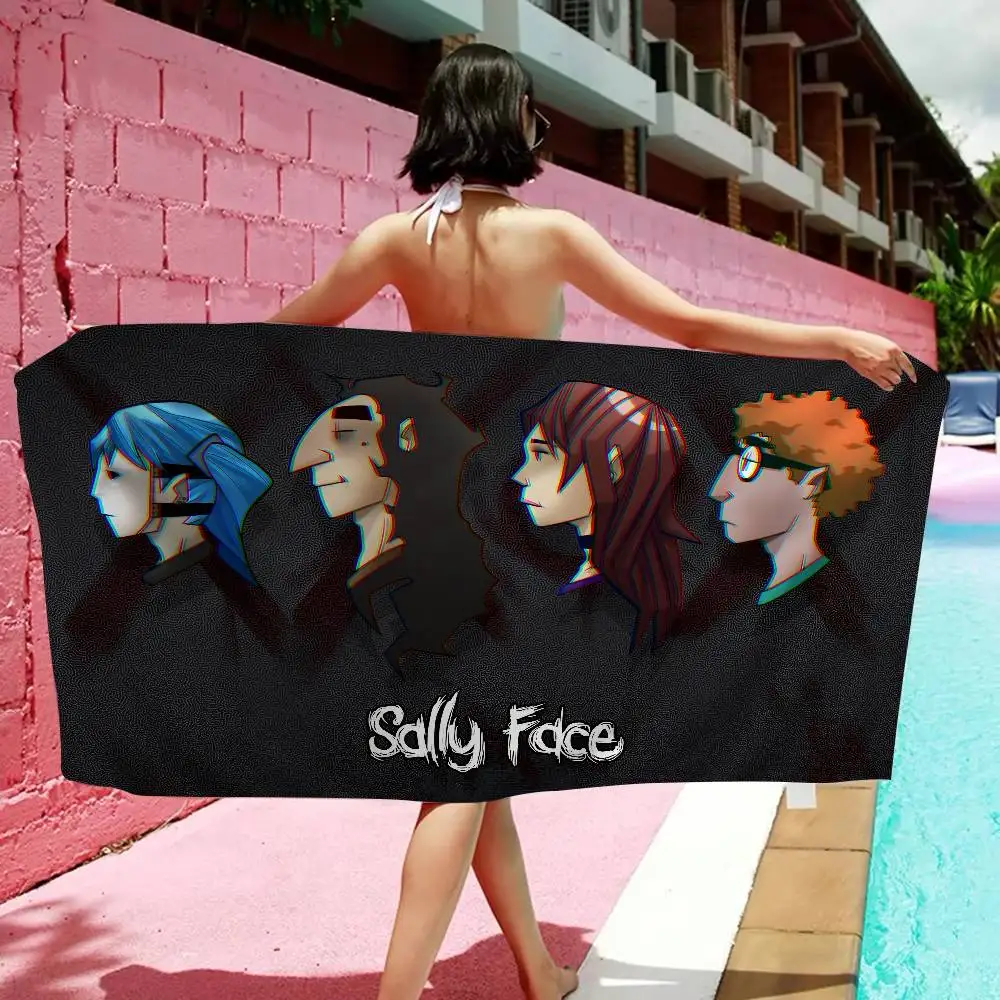 puzzle game S-sally F-face horror suspense Microfiber Beach Towel Absorbent Quick dry Soft Yoga Resort Mountain Climbing Towel