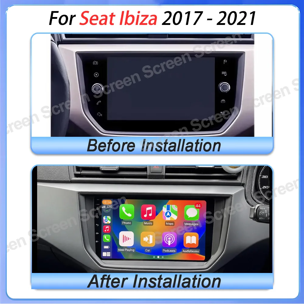 Android 16 Car Radio For Seat Ibiza Arona 2017 2018 2019- 2021 Stereo Head Unit GPS Navigation Multimedia Video Player 8 Core 4G