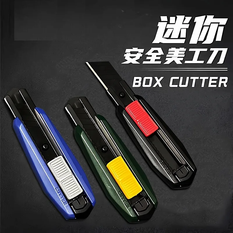 Mini 18mm Precision Craft  Art Knife 5 Replaceable Blade For Wallpaper Cutting Unpacking Student & Office Craft Practical Tools