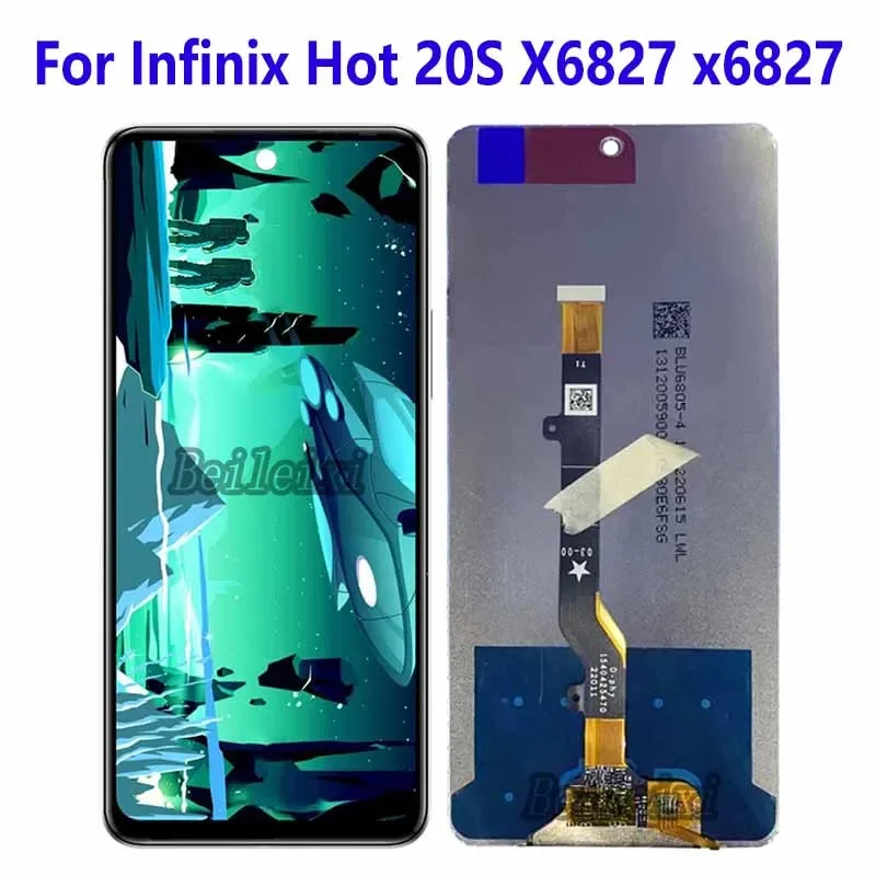 For Infinix Hot 20S X6827 x6827 LCD Display Touch Screen Digitizer Assembly Replacement Accessory