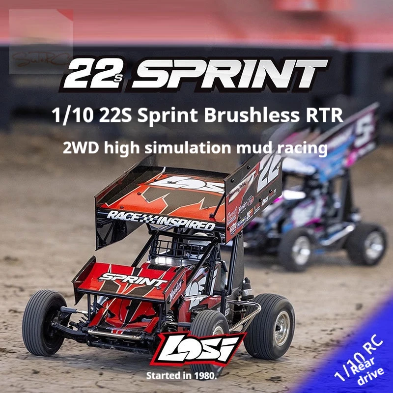 

New 1/10 22s Sprint Remote Control Car Electric Rear Drive Brushless 2s Mud Racing Car Rtr Remote Control Off-Road Vehicle Toy