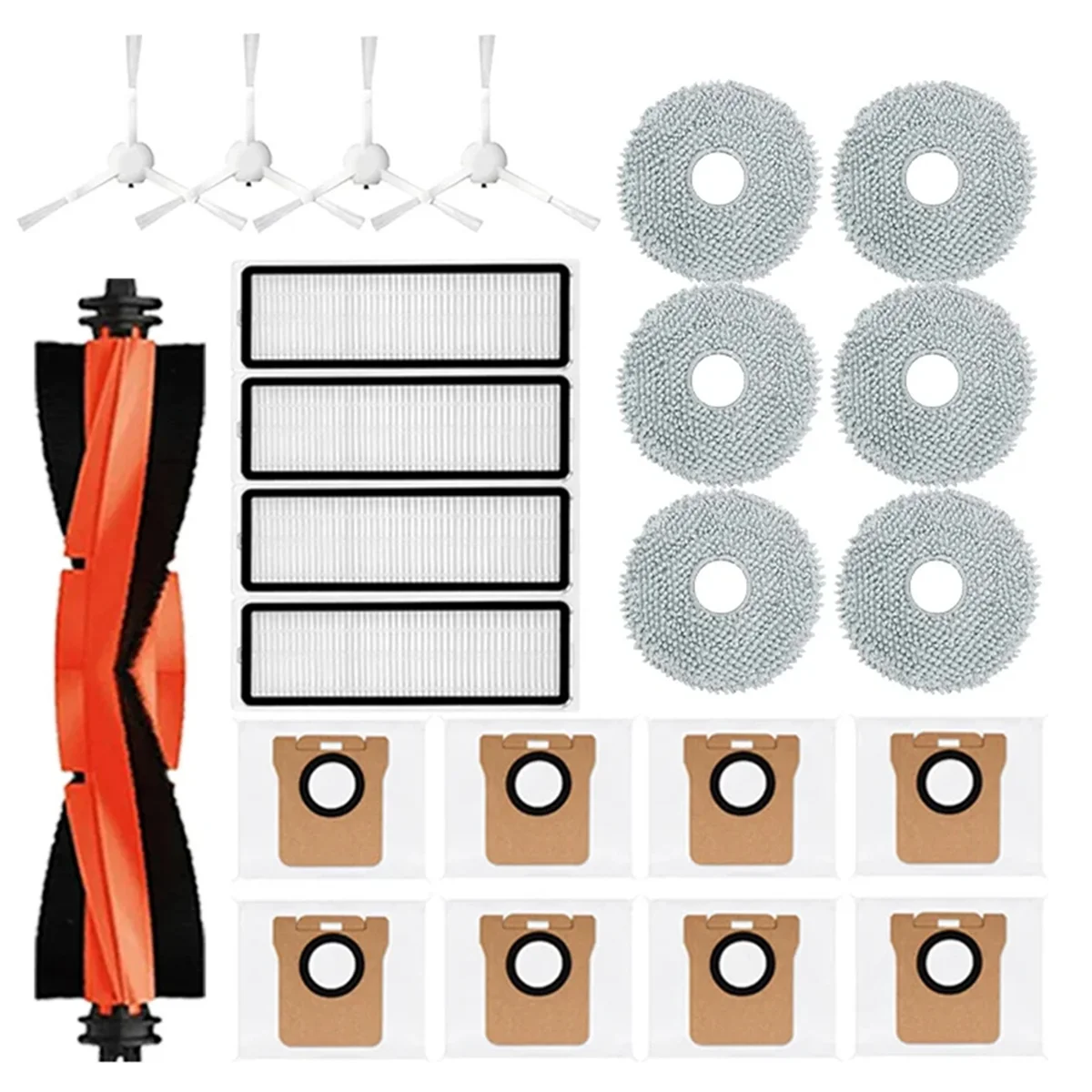

Сменные детали для робота-пылесоса X20 + / X20 Plus, основная боковая щетка, Hepa фильтр, Швабра, тканевый мешок для пыли