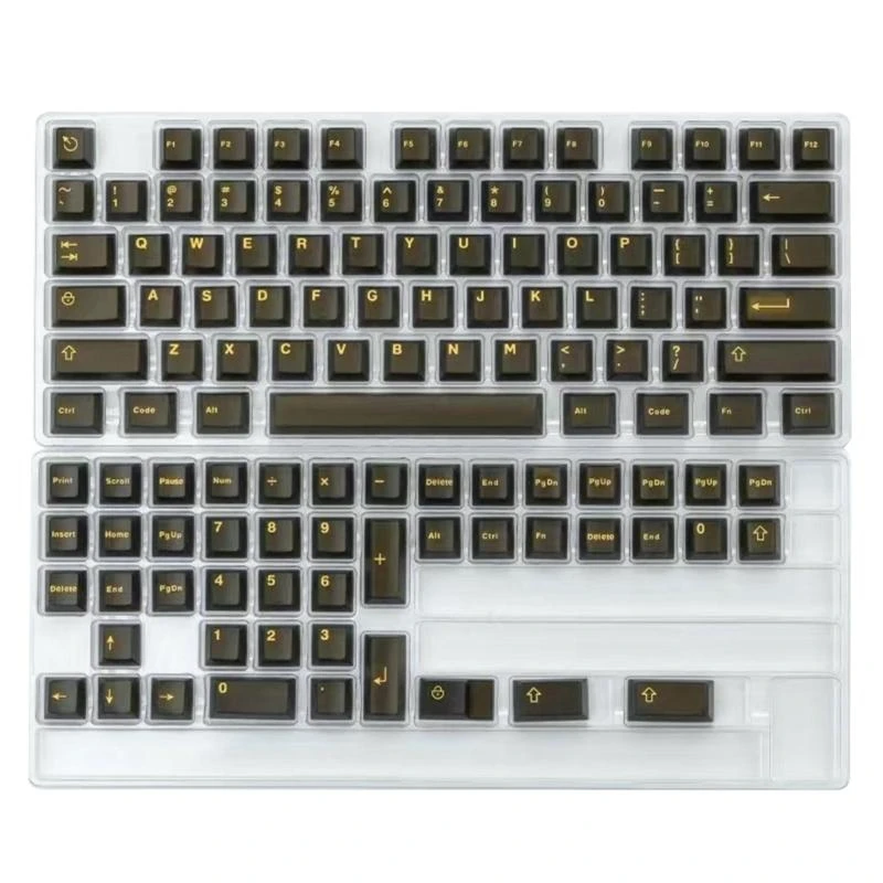 12PC -Schlüsselkaps 120 Tasten WOB Double ShotKeyCap Set für mechanische Tastaturschlüsselcap
