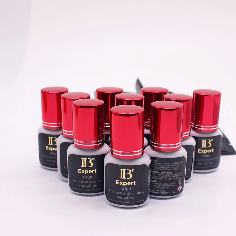 IBeauty Expert Klej do przedłużania rzęs Szybkoschnący 1S Wino Czerwony Wodoodporny Koreański Klej do Makijażu Narzędzia do Urody i Zdrowia