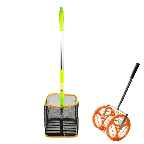 Imagen 2 del producto Recogedor portátil de pelotas de Pickleball y tenis de mesa, pala de recuperación extensible con rodillo para colección de entrenamiento de pelotas múltiples