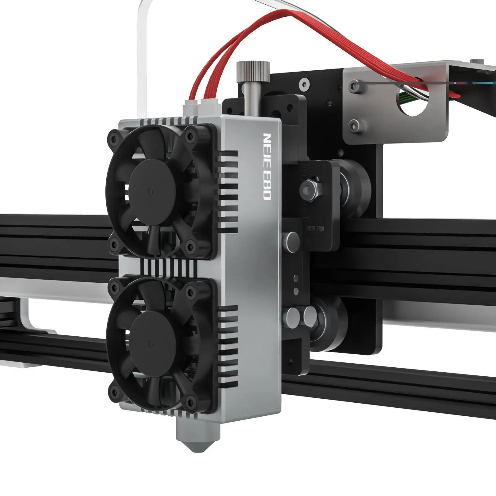 Imagem -04 - Neje-fixo Focal Laser Gravador Mark Tool Bluetooth Router Impressora Cortador de Madeira Gravador Max v2 E40 E80 Aço Inoxidável