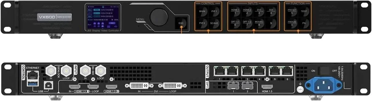 2026  Display Screen Control Video Processor Display  Nova Star VX600 LED Screen All-in-One Controller (Upgrade Version of VX6S)