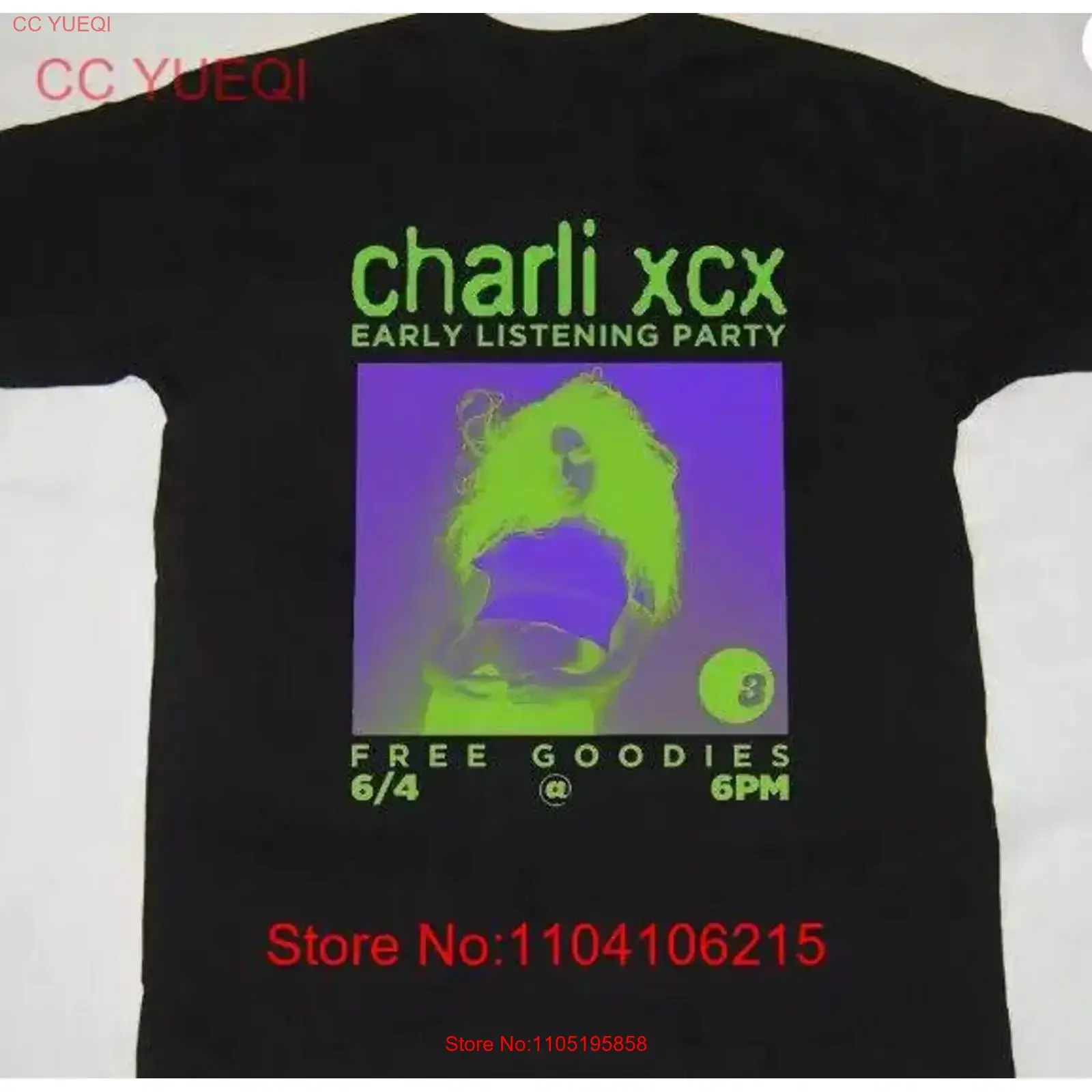 Новая футболка Charli XCX для прослушивания вечеринок для фанатов, винтажный стильный топ с рисунком для повседневной носки, удобная, слегка стильная