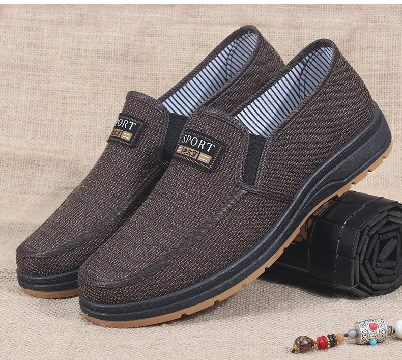 

Hot selling men's sports shoes for spring and summer casual old Beijing walking shoes, breathable men's cloth shoes