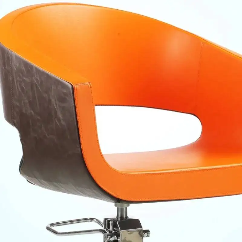 كرسي حلاق قابل للتعديل وشم عتيق كراسي حواجب للمنزل والمكتب تدليك جمالي على شكل بومة منتجات مكياج فاخرة لأريكة الحلاقين باللون الأحمر