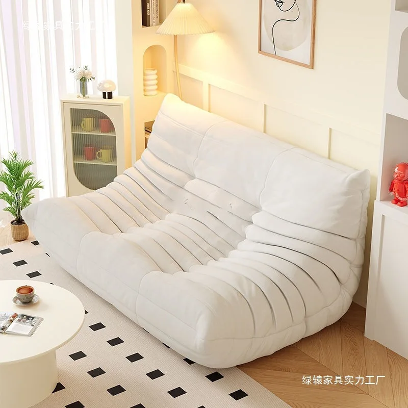 

2 double caterpillar lazy Internet celebrity sofa bedroom balcony tatami single living room sofa
