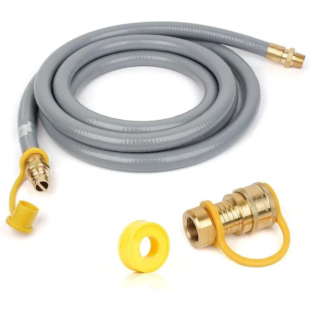 

3/4" ID Natural Gas Hose,Quick Cont ittings or NG/Propane Appliances, Grill,Patio Heaters,Generat, Indo& Outdo(24T)