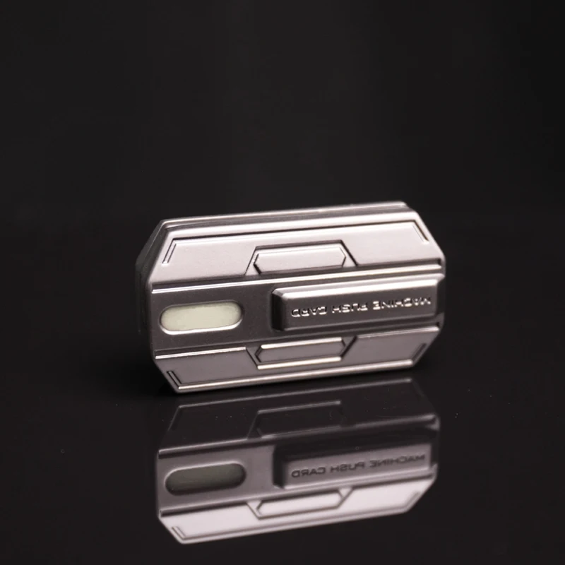 빛나는 피젯 슬라이더 장난감 - 불안 및 스트레스 완화를 위한 부드러운 금속 EDC 스피너 ADHD 집중 도구 무음 사무실 책상 장난감