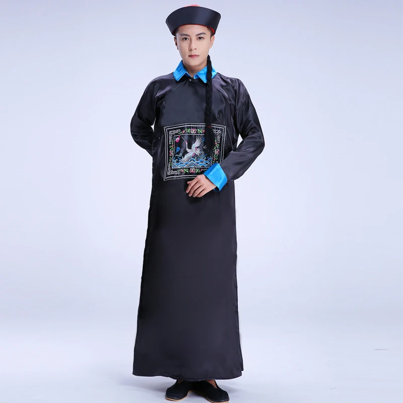 

Adult Halloween Zombie Costume Qing Dynasty Official Clothes Eunuch Outfit Ghost Festival Terror Ghost Clothes Masquerade Party