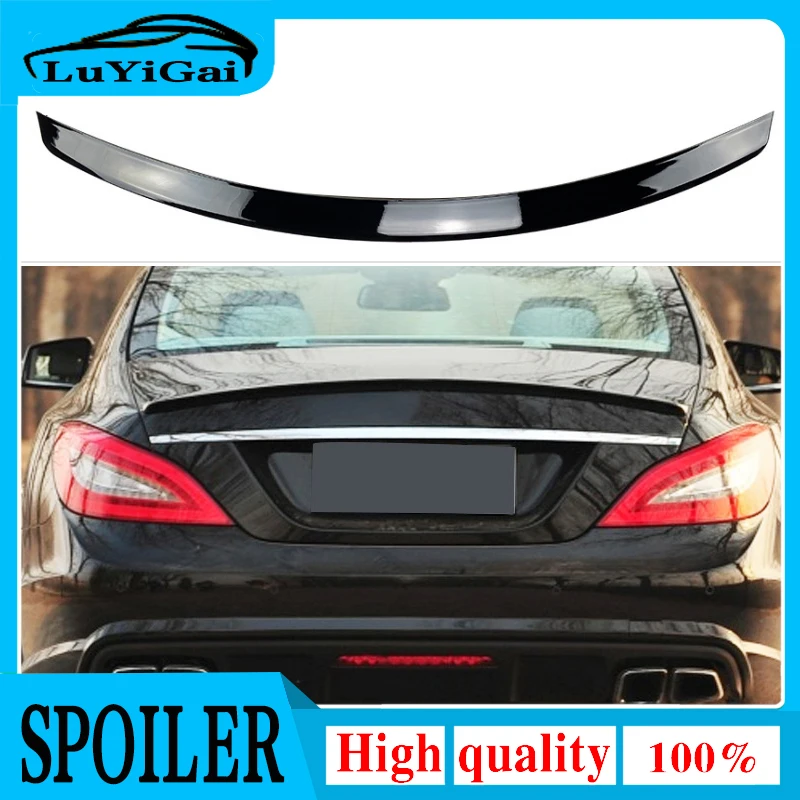 For Mercedes CLS Class W218 Spoiler black Rear Trunk Spoiler Wing AMG Style 2011 2012 2013 2014 2015 2016