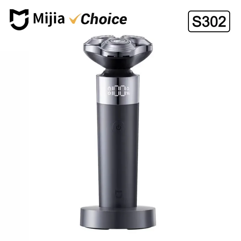 

Mijia Men Electric Shaver S302 Beard Trimmer Machine Shaving Portable Flex Razor IPX7 Washable Trimer 1h Quick Charging