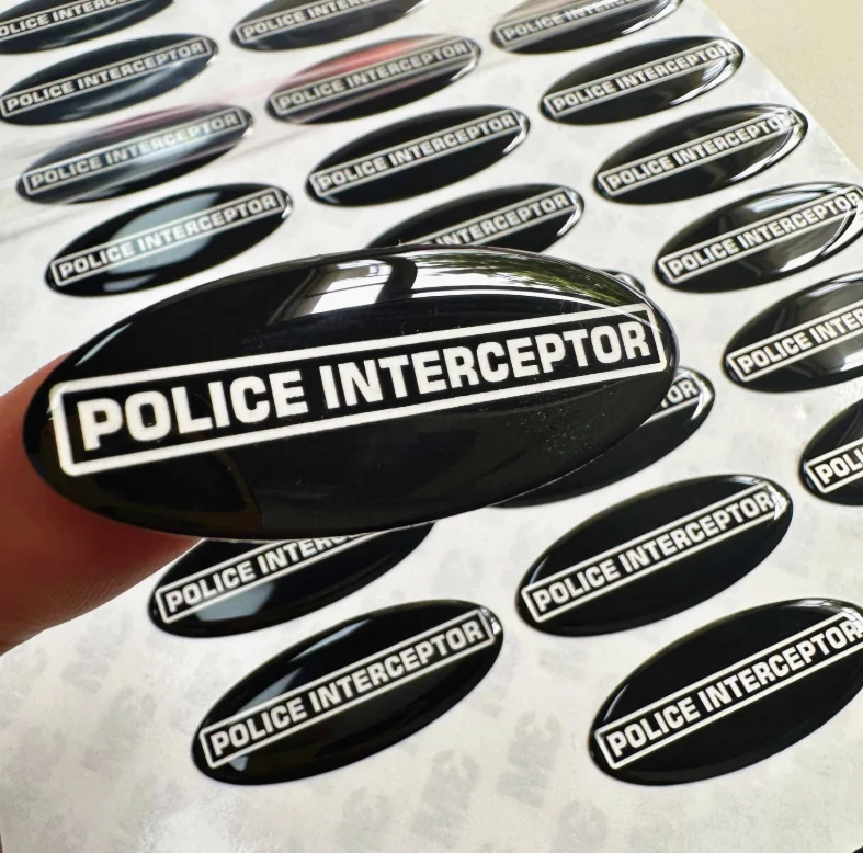 

Customized high-definition printed crystal dome epoxy logo sticker, durable and scratch resistant 3D resin label