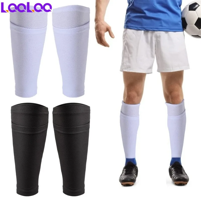 1Pair Kids Soccer Shin Guard Socks Breathable Calf Shin Guard Covers Shin Guard Holders Soccer Socks with Pockets