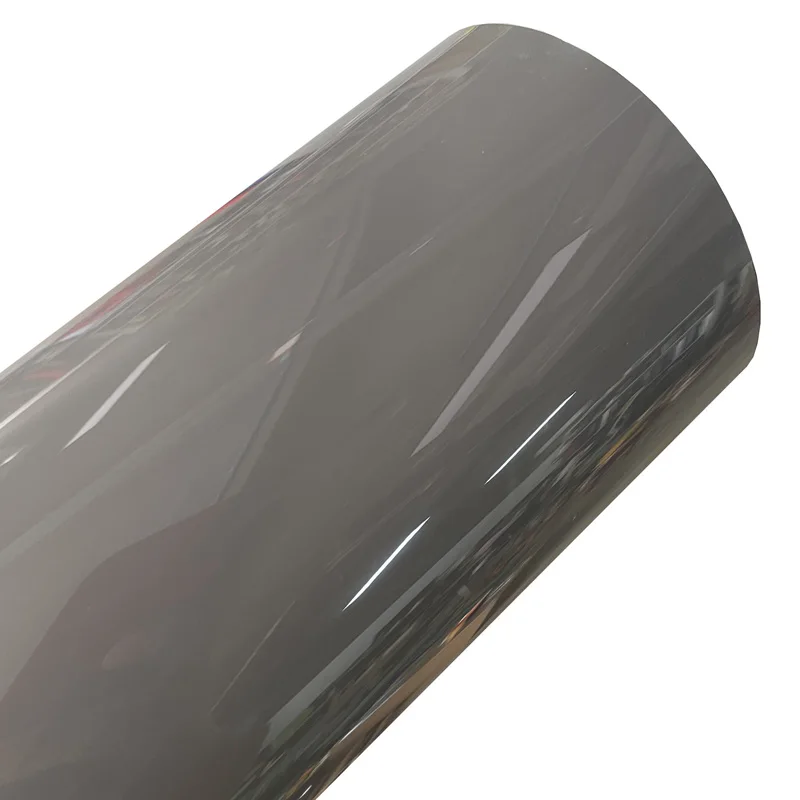 Rollo de pegatinas autoadhesivas de película de vinilo gris Nardo brillante de PET Premium, lámina de envoltura de coche DIY con liberación de aire sin burbujas