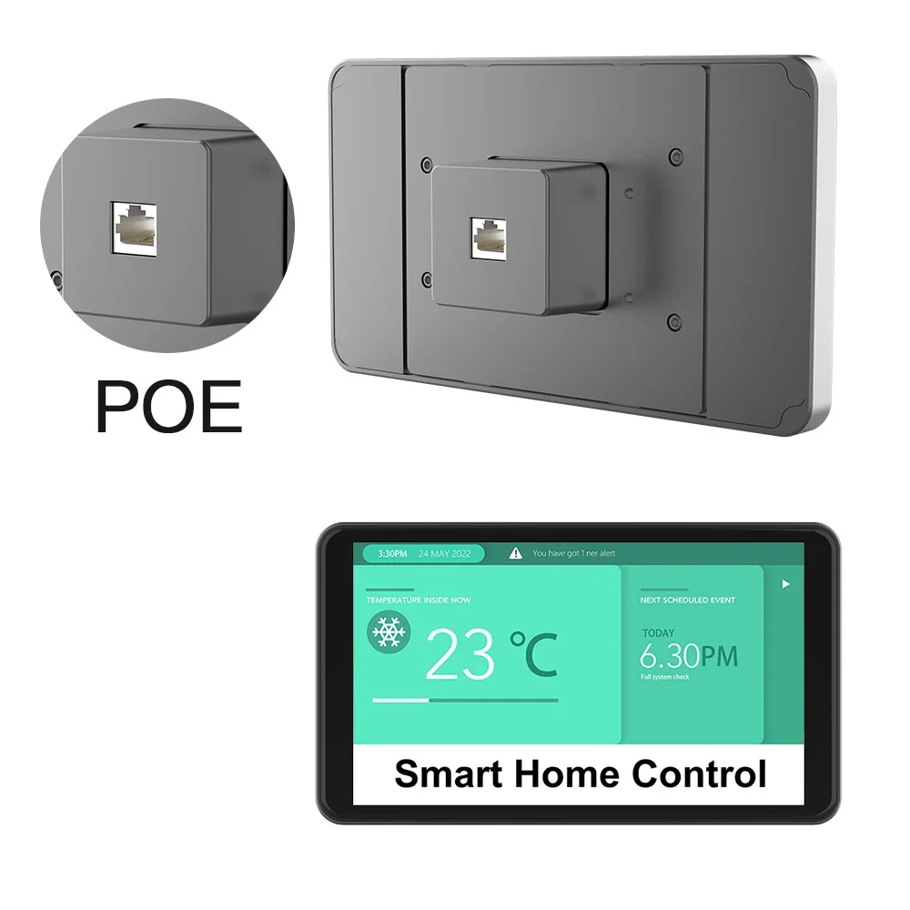 ODM Solution Smart Home 5/8/10 Inch Android RS485 RJ45 IOT 4+64GB OTG NFC WiFi 4G 3G Wall Mounted Panel With Poe