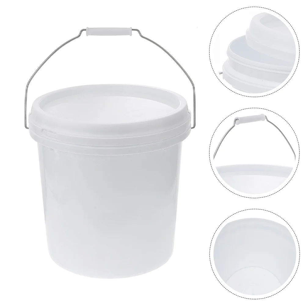 Car Wash Bucket for Cleaning Buckets with Lids Trash Can Food Storage Container Plastic