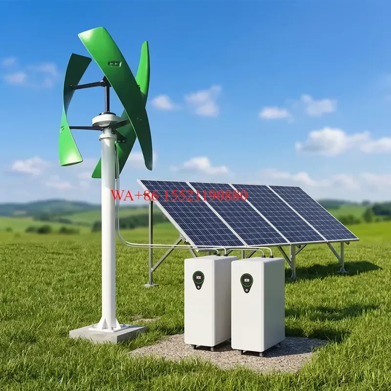 WMWMNU 20kW Wind Generator System 220V Charge Controller Inverter Horizontal Vertical Turbine for Home Off Grid Durable
