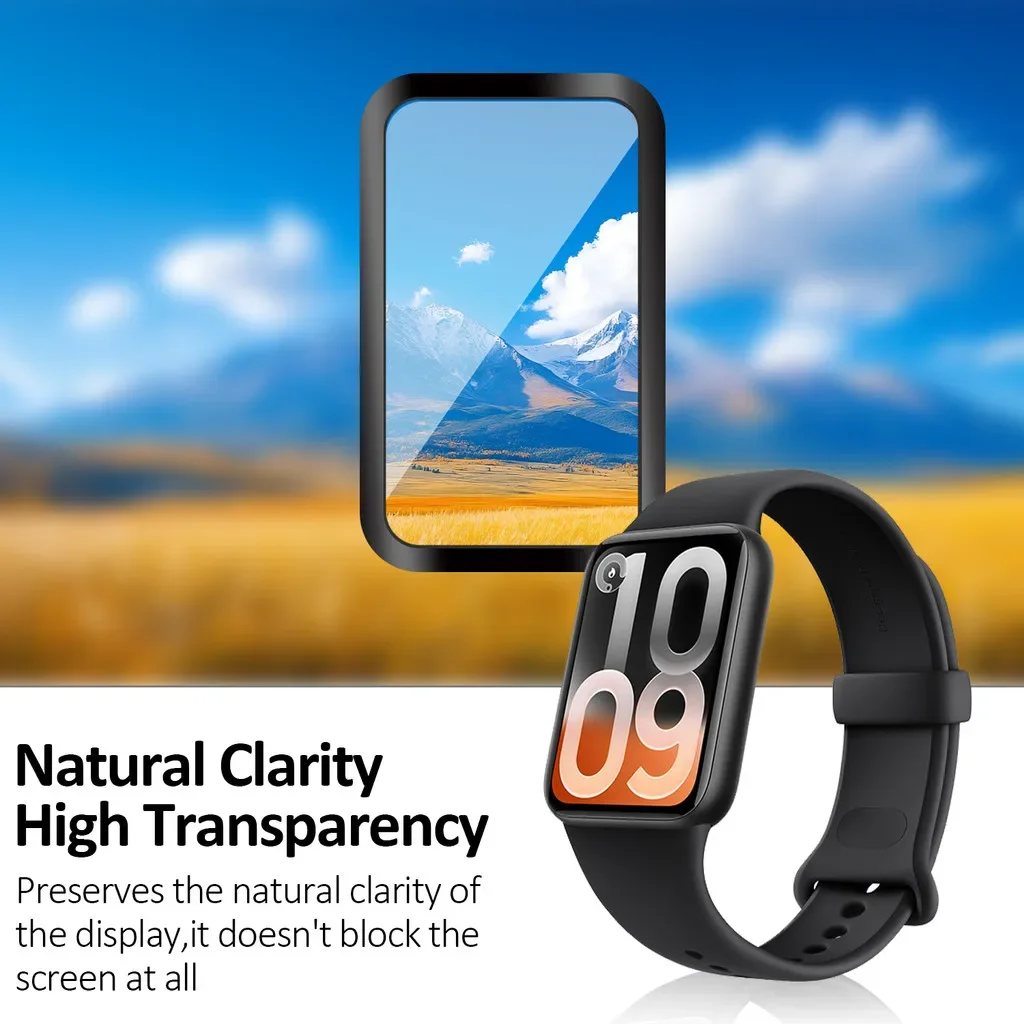 1-5PCS For Xiaomi Mi band 10 Pro Screen Protectors 9D Curved Anti-Scratch Watch Protective Films For Xiaomi Smart Band 10 Pro - view 6