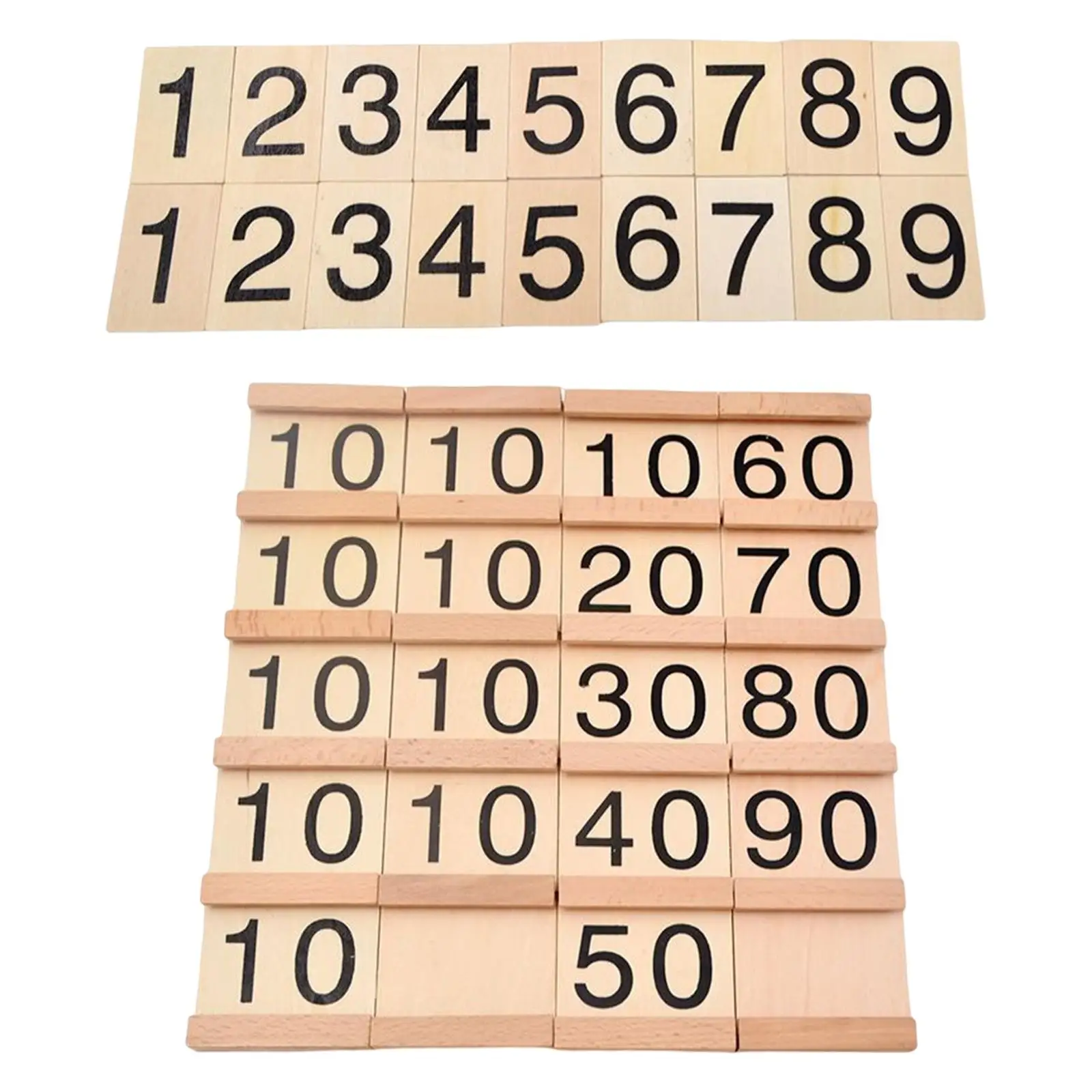 

Wooden number of blocks Toys Kids Baby Math Board Homeschool DIY Toy Children