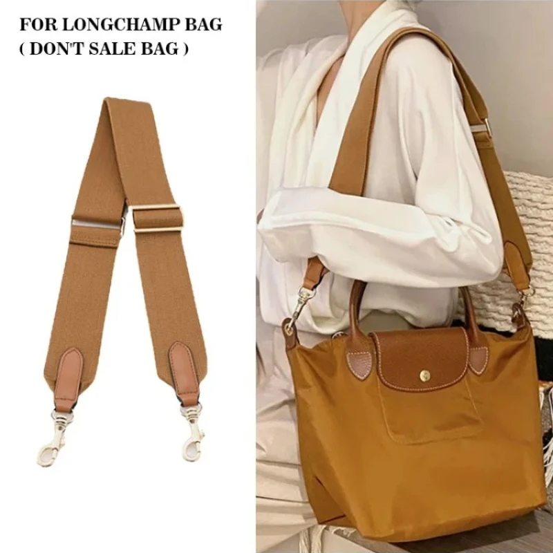 90-135cm Wide Shoulder Strap Replacement Kit for Nylon Pouch No Punch Handle Buckles Adjustable Cotton Webbing Crossbody Strap